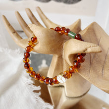 Load image into Gallery viewer, Amber and Peace Charm Bracelet
