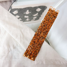 Load image into Gallery viewer, Seed Bead Thick Cuff Bracelet with triple button closures : ARTFUL BEAD