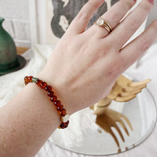 Load image into Gallery viewer, Amber and Peace Charm Bracelet
