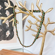 Load image into Gallery viewer, Green and Copper Bead Necklace : ARTFUL BEAD
