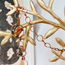 Load image into Gallery viewer, Copper Wire Funky Fish Bead Necklace: ARTFUL BEAD

