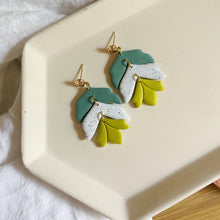 Load image into Gallery viewer, Sara Griffith Stanley - Chartreuse, Turquoise, White Speckled, Trio
