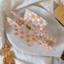Load image into Gallery viewer, Orange Checkerboard Claw
