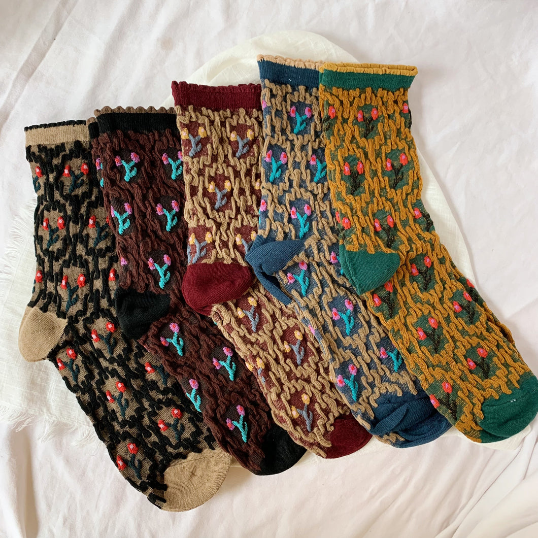 Secret Garden - Jeweltones : Five Pair Sock Set Bundle