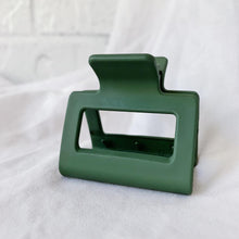 Load image into Gallery viewer, Forest Green Hair Claw - Square
