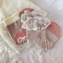 Load image into Gallery viewer, Valentines Child Sock Sets : Bows or Flowers - Valentines Collection
